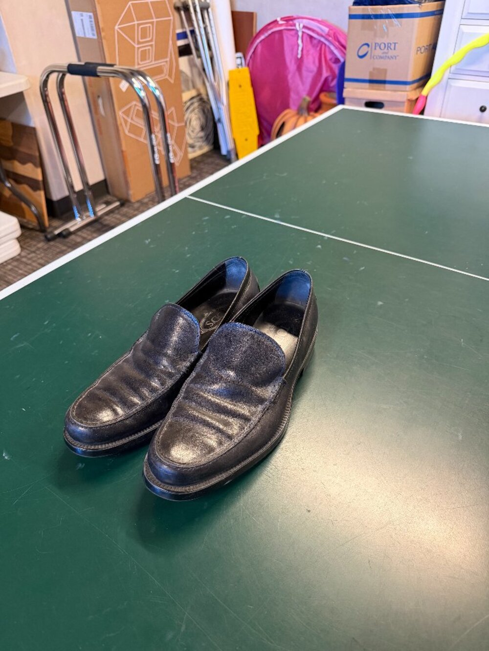 Tod’s Men’s Black Leather Penny Loafers Size 9 Made in Italy